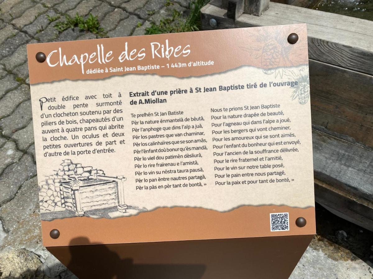 L Alpin Bel Appartement Avec Terrasse Dans Vieille Ferme De Montagne Renovee 莱索尔 外观 照片