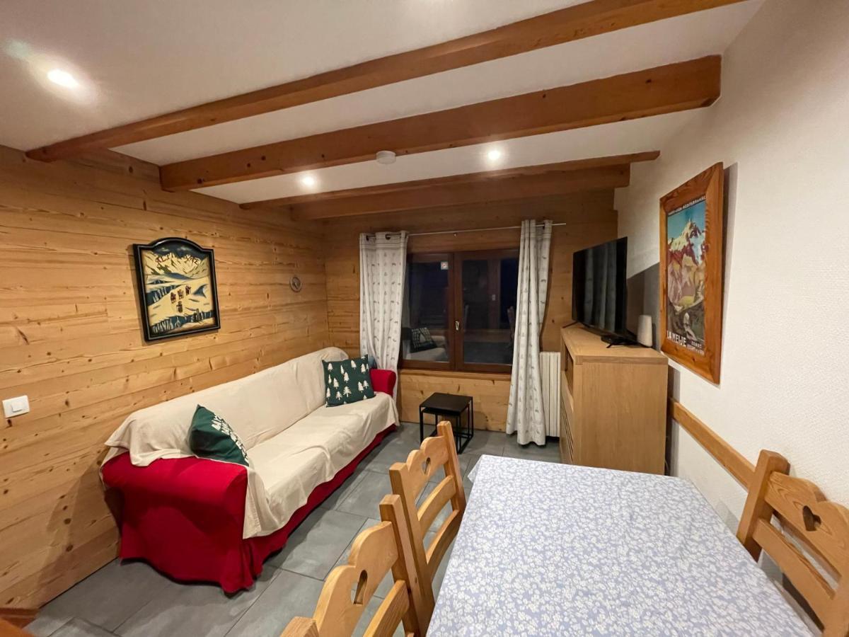 L Alpin Bel Appartement Avec Terrasse Dans Vieille Ferme De Montagne Renovee 莱索尔 外观 照片
